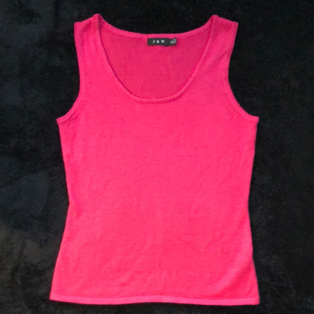 J‎ & W Pink Tank Sweater
